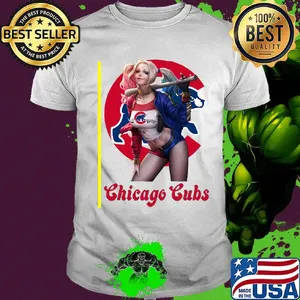 Harley quinn chicago cubs baseball shirt
