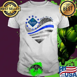 Heart sam's club logo american flag happy independence day shirt