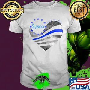 Heart sysco logo american flag happy independence day shirt