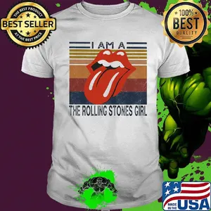 I am a the rolling stones girl vintage retro shirt