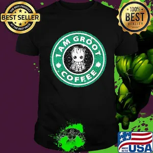 I am baby groot coffee diamond shirt