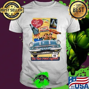 I Love lucy skinner's motel roadside diner tennessee on the road again shirt