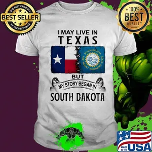 I may live in texas but my story began in north carolina shirt