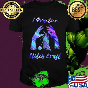I Practive Stitch Craft Witch And Knit shirt