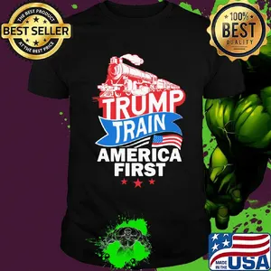 Independence day trump train america first shirt