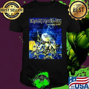 Iron maiden skeleton live after death shirt