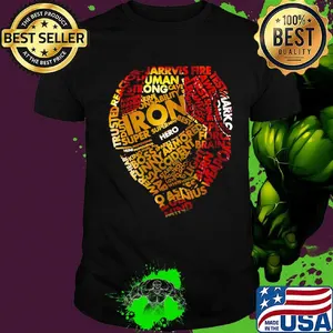 Iron superhero jarvis human strong cave shirt