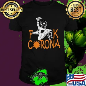 Jack skellington mask fuck coronavirus shirt