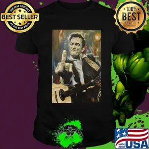 Johnny cash playing guitar art shirt