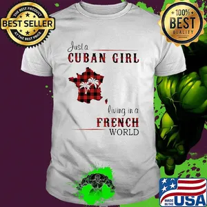 Just a Cuban girl living in a French world Map shirt
