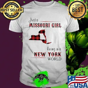 Just a Missouri Girl living in a New York world Map shirt