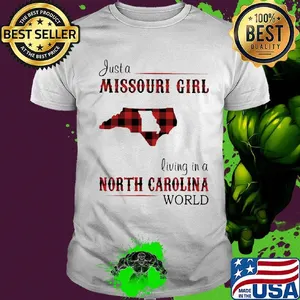 Just a Missouri Girl living in a North Carolina world Map shirt