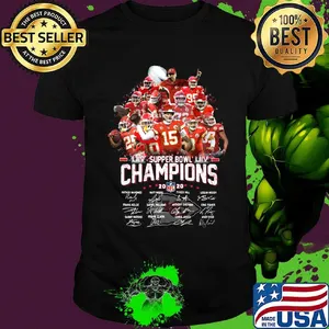 Kansas city chiefs super bowl liv champions 2020 players signatures shirt
