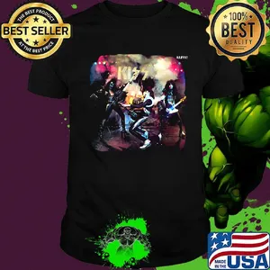 Kiss band alive worldwide rock and roll shirt