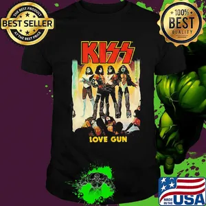 Kiss band love gun shirt