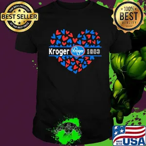 Kroger 1883 logo hearts shirt