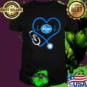 Kroger nurse stethoscope love heartbeat shirt