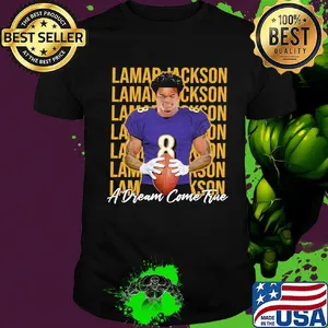 Lamar jackson a dream come true baltimore ravens shirt