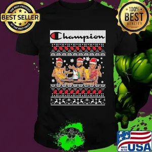Lebron james kobe bryant michael jordan champion lakers ugly christmas shirt