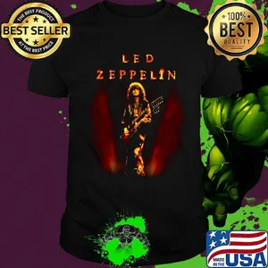 Led zeppelin band playing guitar picture shirt