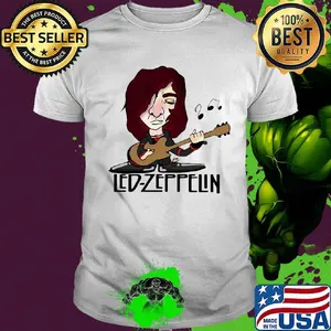 Led zeppelin band playing guitar shirt