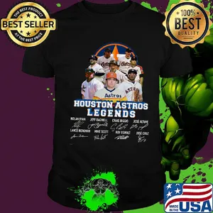 Legends houston astros baseball team players signatures shirt