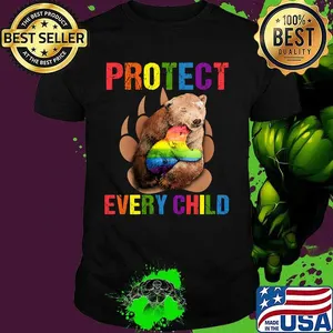 LGBT Protect every child Mama Bear with Child Bear shirt