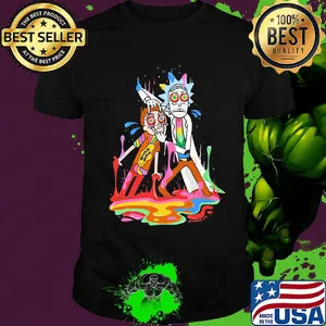 Lgbt rick and morty watercolor shirt