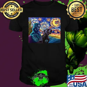 Linkin park and pitbull starry night shirt