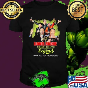 Lionel richie the man the myth the legend thank you for the memories signature shirt