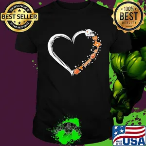 Longhorns texan football hearts shirt