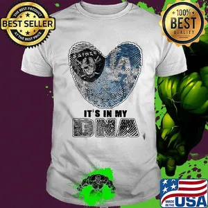 Los angeles raiders and los angeles dodgers hearts it's in my dna shirt