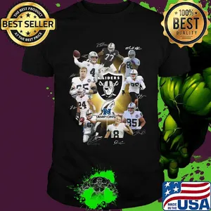 Los angeles raiders football team  signatures shirt