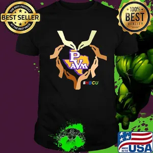 Love prairie view a&m university hbcu color skin heart black lives matter shirt