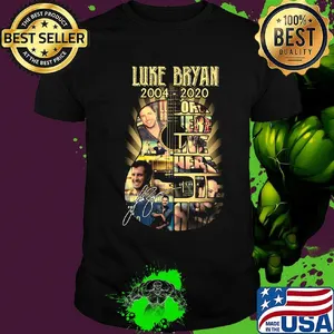 Luke bryan 2004 2020 guitarist signature shirt