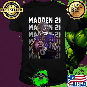 Madden 21 lamar jackson mvp football shirt