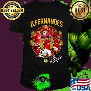 Manchester united b.fernandes signature shirt