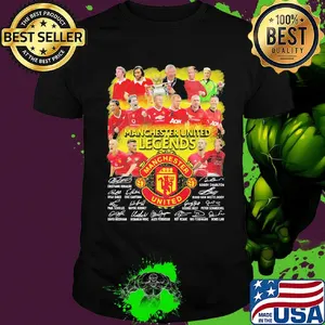 Manchester united legends players signatures shirt