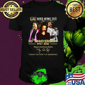 Marco antono solis 50th anniversary 1970-2020 signature shirt
