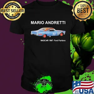 Mario andretti nascar 1967 ford fairlane shirt