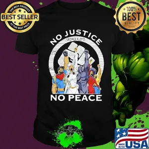 Marvel heroes no justice no peace black lives matter shirt