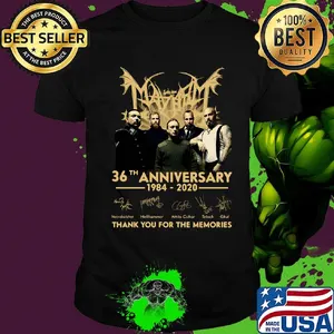 May bat  36th anniversary 1984 2020 thank you for the memories signatures shirt