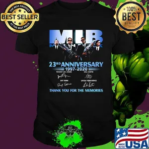 Mib international 23rd anniversary 1997 2020 thank you for the memories signatures shirt
