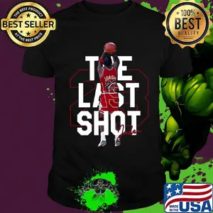 Michael jordan the last shot 23 basketball shirt