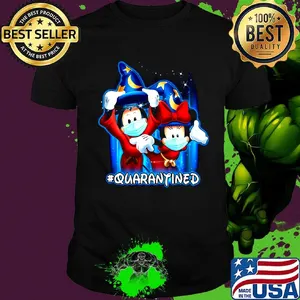 Mickey and minnie mouse mask quarantined shirt