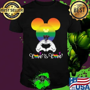 Mickey Mouse love is love LGBT shirt