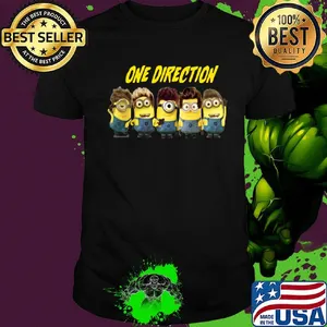 Minions one direction band shirt