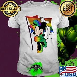 Minnie mouse LGBT flag shirt