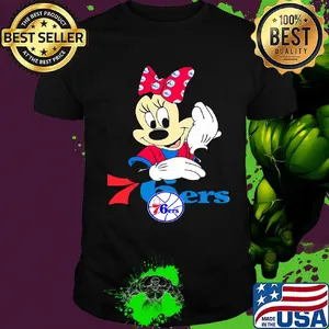 Minnie mouse philadelphia 76ers basketball shirt