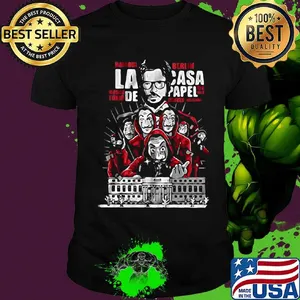 Money heist la casa de papel dali mask bella ciao shirt